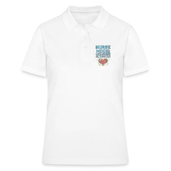 Infirmier en soins intensifs en mode soins intensifs en soins intensifs sauvants - Polo Femme - blanc - Devant - Ailine (174cm)