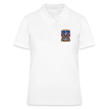 250e Aigle de l’Indépendance américaine - Polo Femme - blanc - Devant - Ailine (174cm)