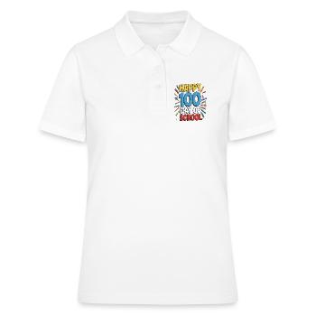 Hundertster Schultag Jubel Design - Frauen Polo Shirt - Weiß - Vorne - Ailine (174cm)