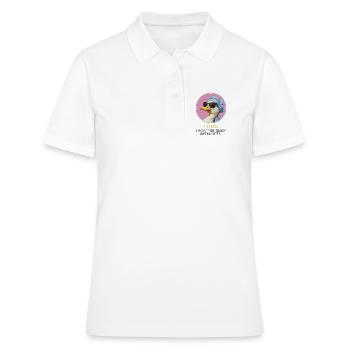 Stylish Duck – I Song Statement Design - Polo Femme - blanc - Devant - Ailine (174cm)