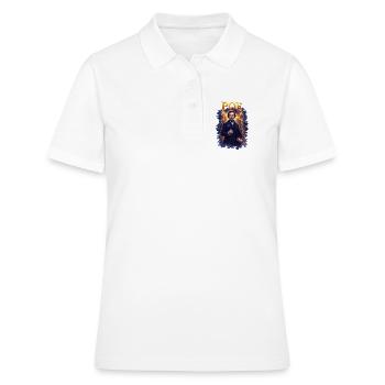 Portrait d’Edgar Allan Poe - Polo Femme - blanc - Devant - Ailine (174cm)