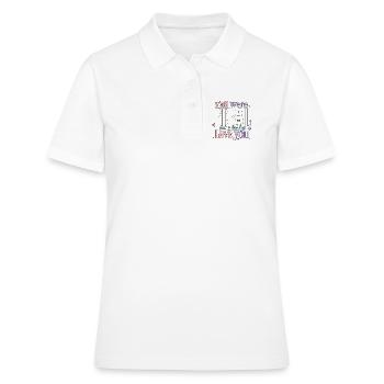 Lehrerin Spruch Humor Schule Geschenkidee - Frauen Polo Shirt - Weiß - Vorne - Ailine (174cm)