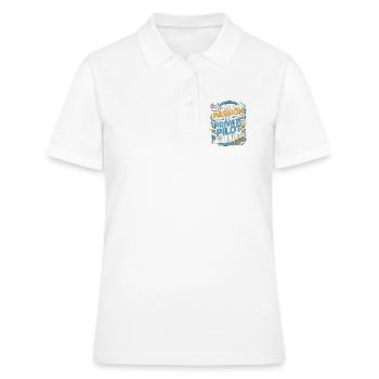 Pilote privé Ma passion Mon passionné d’aviation - Polo Femme - blanc - Devant - Ailine (174cm)