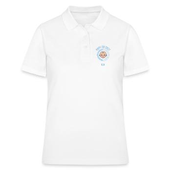 Futur Papy 2027 Chargement Bébé En Cours - Polo Femme - blanc - Devant - Ailine (174cm)