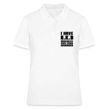 J’ai O.K.D Krav Maga Arts Martiaux Combat Fighter - Polo Femme - blanc - Devant - Ailine (174cm)