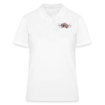T-Rex Herzschlag Urzeit Geschenk - Frauen Polo Shirt - Weiß - Vorne - Ailine (174cm)
