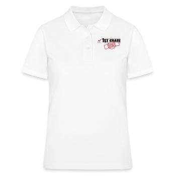 1ère année Done Bye Schools Out Day Of Summer - Polo Femme - blanc - Devant - Ailine (174cm)