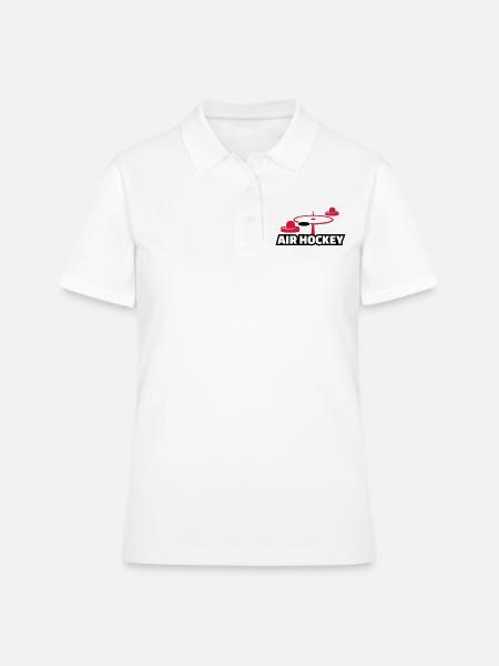 Air hockey - Frauen Polo Shirt - Weiß