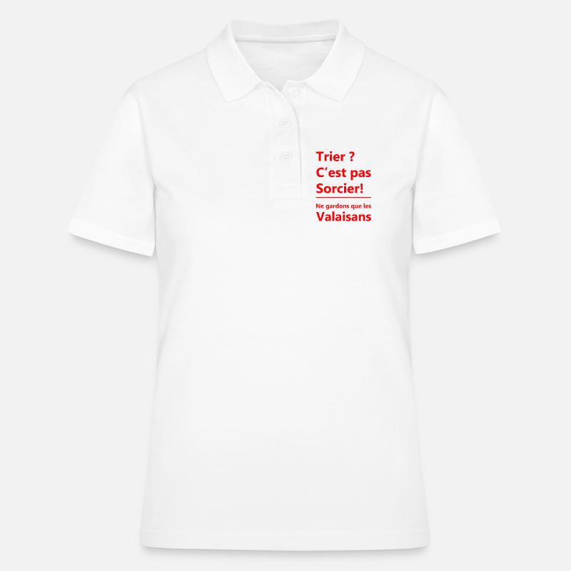 Sorting is not rocket science! Let's keep only the Valai - Women's Polo Shirt - white