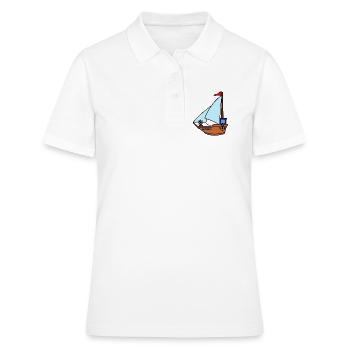 Voilier jouet - Polo Femme - blanc - Devant - Ailine (174cm)