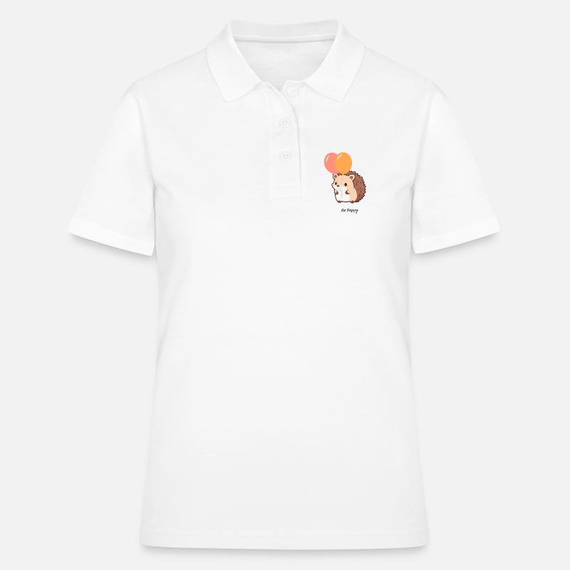 Hérisson mignon - Polo Femme - blanc