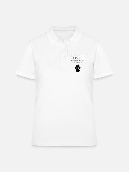 Le chien aimé - Polo Femme - blanc