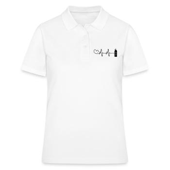Sauerstoff Tauchen puls herz - Frauen Polo Shirt - Weiß - Vorne - Ailine (174cm)