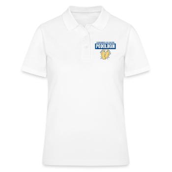 Vertrau mir ich bin eine Podologin | Podologie - Frauen Polo Shirt - Weiß - Vorne - Ailine (174cm)