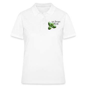 Basilikum Kraeuter Greenblack - Frauen Polo Shirt - Weiß - Vorne - Ailine (174cm)