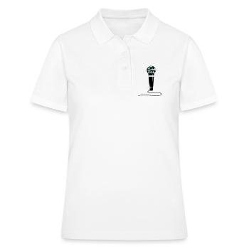 Mikrophon Diamant - Frauen Polo Shirt - Weiß - Vorne - Ailine (174cm)
