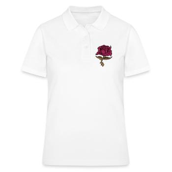 Rose (fleur) - Polo Femme - blanc - Devant - Ailine (174cm)