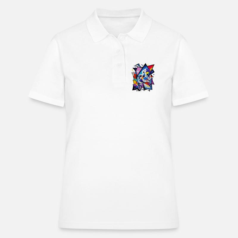 Graffiti - Polo Femme - blanc