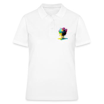 Globe - Terre - Globe - Polo Femme - blanc - Devant - Ailine (174cm)