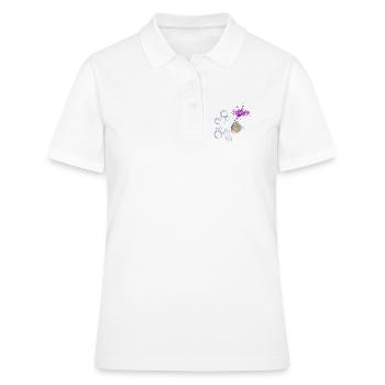 "Reality" Minimalist Hip-Hop Tee - Women's Polo Shirt - white - Front - Ailine (174cm)