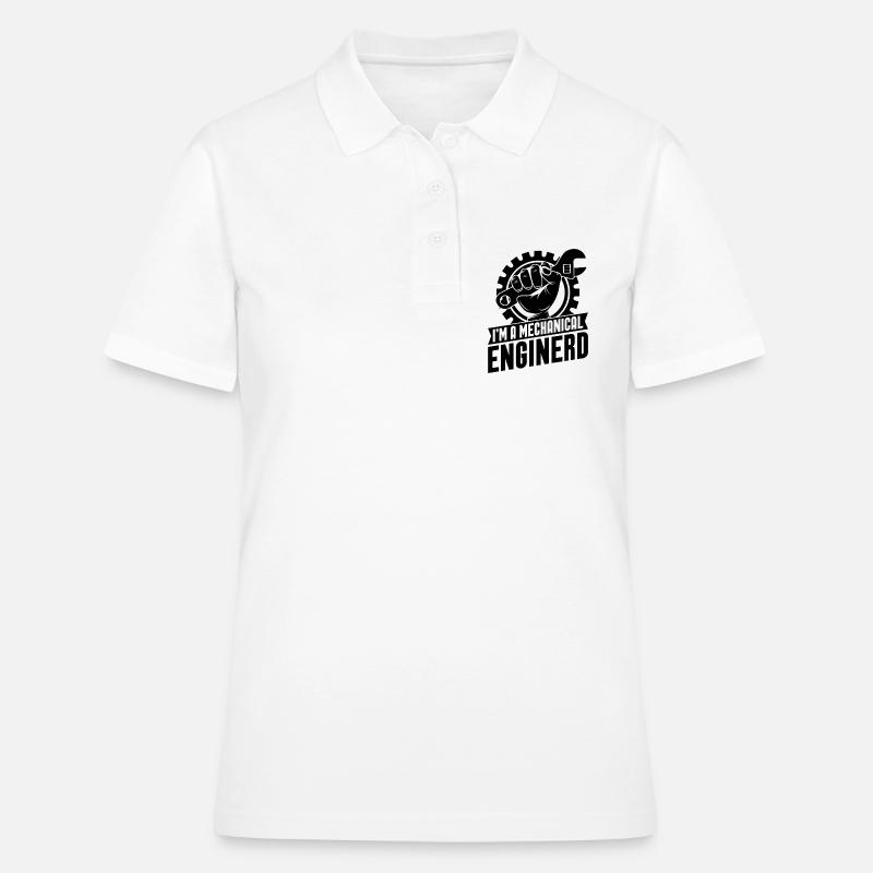 I'm A Mechanical Enginerd Engineering Engineer - Frauen Polo Shirt - Weiß