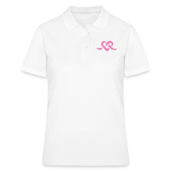 Noeud coeur - Polo Femme - blanc - Devant - Ailine (174cm)