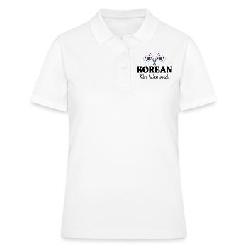 Korean on request Korean interpreter - Women's Polo Shirt - white - Front - Ailine (174cm)