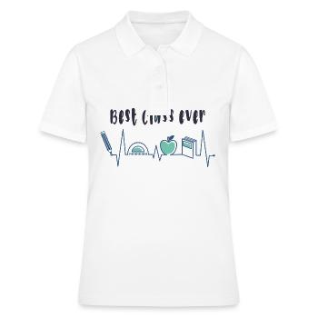 Best class ever - Women's Polo Shirt - white - Front - Ailine (174cm)