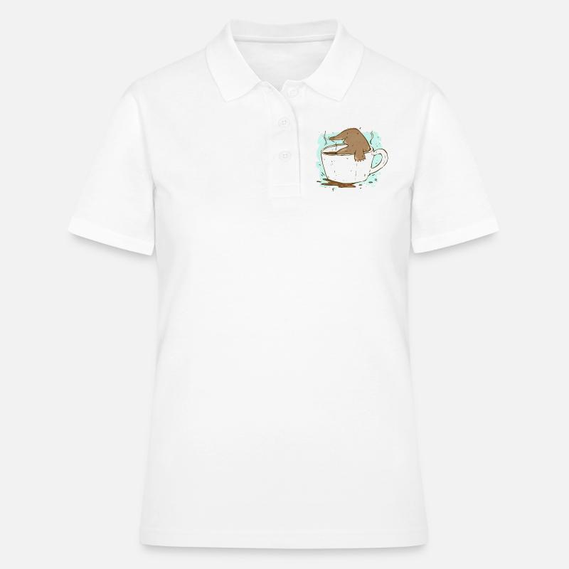 Coffee mole - Women's Polo Shirt - white