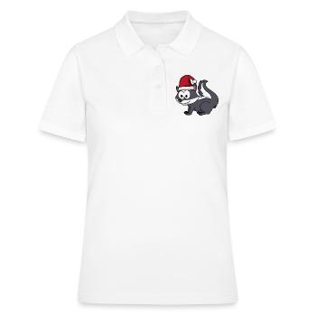 Stinker Comic Weihnachten - Frauen Polo Shirt - Weiß - Vorne - Ailine (174cm)
