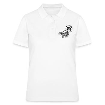 Stinker Tribal Tattoo - Frauen Polo Shirt - Weiß - Vorne - Ailine (174cm)