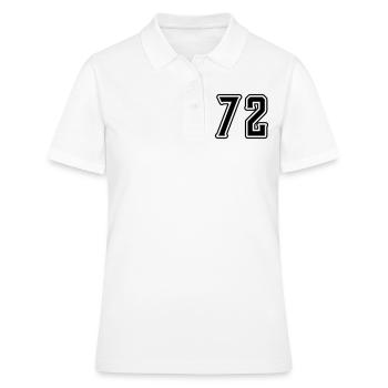 Symbole numérique 72 - Polo Femme - blanc - Devant - Ailine (174cm)