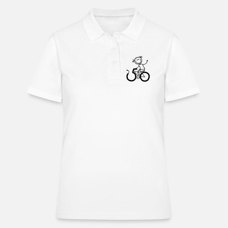 Cycle effortlessly through the 50s - Women's Polo Shirt - white