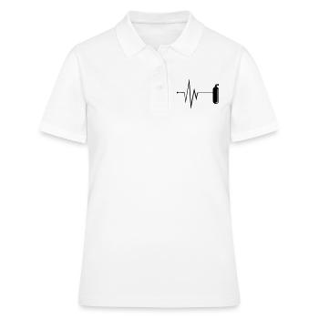 Sauerstoff Tauchen Puls - Frauen Polo Shirt - Weiß - Vorne - Ailine (174cm)