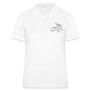 Echse, Echsen, Geschenk, Geschenkidee - Frauen Polo Shirt - Weiß - Vorne - Ailine (174cm)