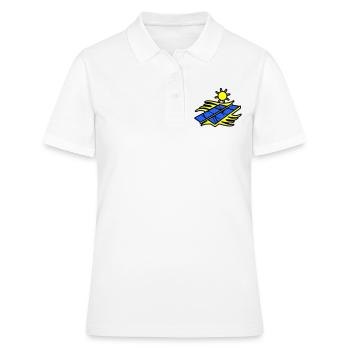Solar Energie Panele - Frauen Polo Shirt - Weiß - Vorne - Ailine (174cm)