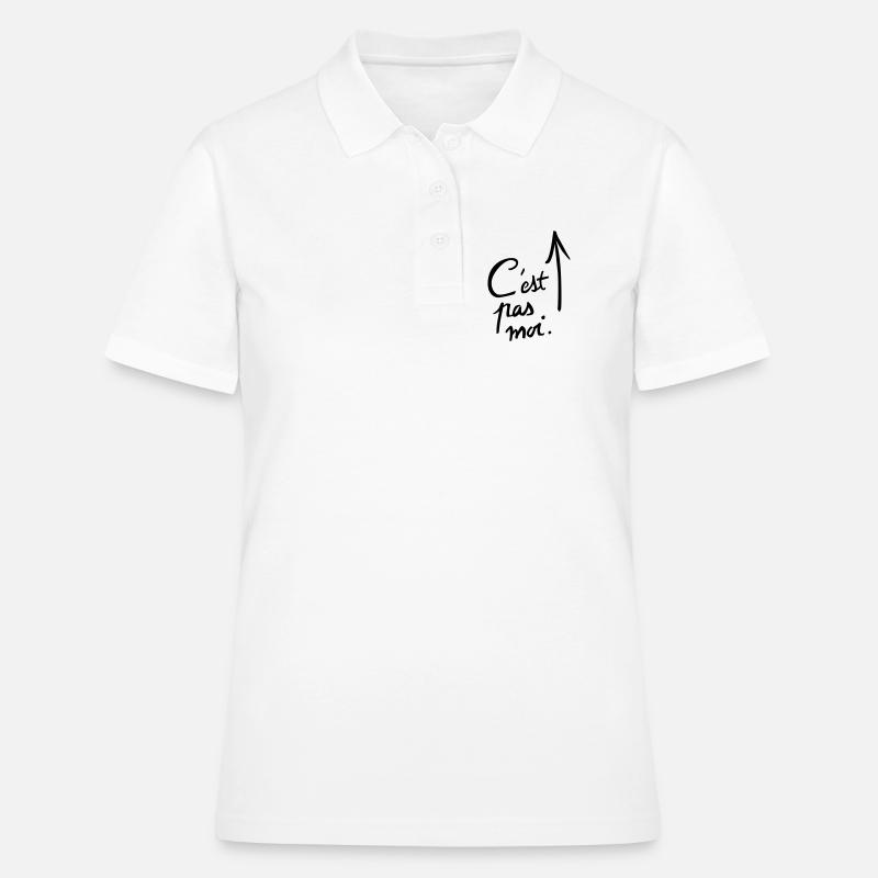 c'est pas moi. - Polo Femme - blanc