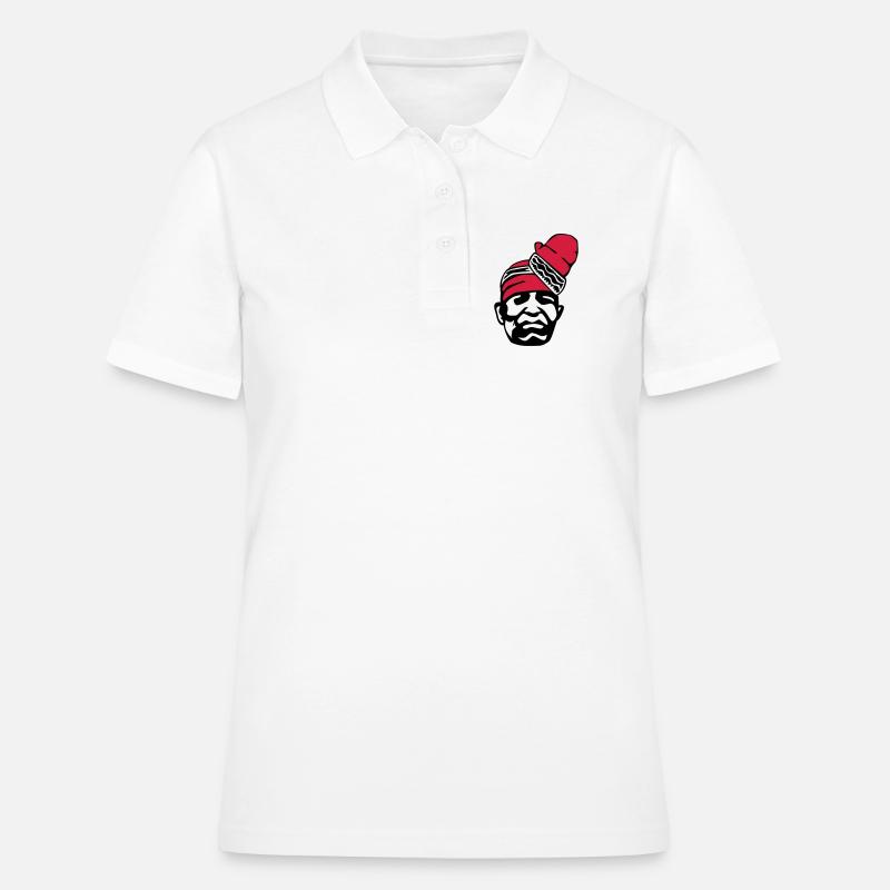 Alifuru Face - Polo Femme - blanc