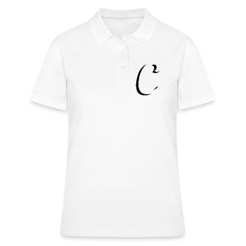 Lettre C, nom, la lettre C - Polo Femme - blanc - Devant - Ailine (174cm)