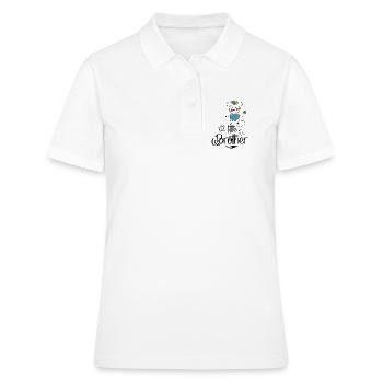 Petit frère - Polo Femme - blanc - Devant - Ailine (174cm)