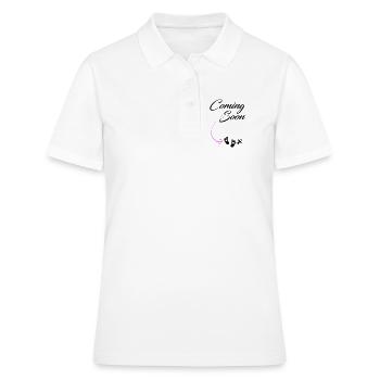 Schwanger Schwangerschaft Mädchen Geburt - Frauen Polo Shirt - Weiß - Vorne - Ailine (174cm)