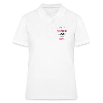 Going to the Mountains is Going Home - Women's Polo Shirt - white - Front - Ailine (174cm)