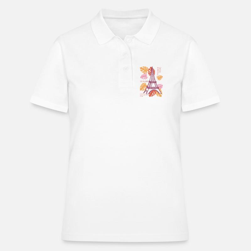 Tour Eiffel - Polo Femme - blanc