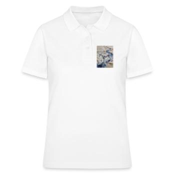 L'Onde Initiale : Fuzhu – Clarté Divine - Polo Femme - blanc - Devant - Ailine (174cm)