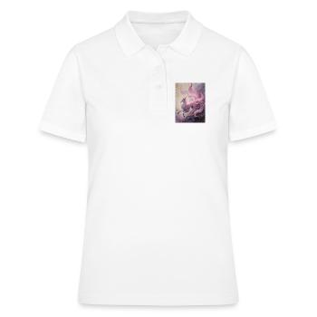 La Chrysalide de Soie : Renard à Neuf Queues  - Polo Femme - blanc - Devant - Ailine (174cm)