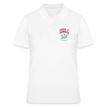 Pizza Famiglia - Frauen Polo Shirt - Weiß - Vorne - Ailine (174cm)