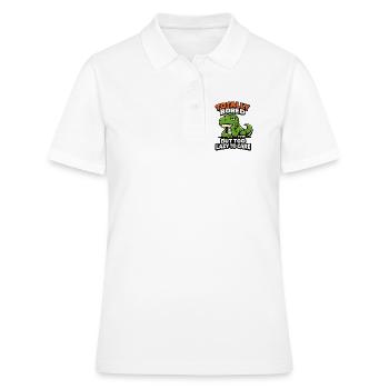 Seriously Bored Dinosaur - Frauen Polo Shirt - Weiß - Vorne - Ailine (174cm)