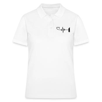 Sauerstoff Tauchen puls herz - Frauen Polo Shirt - Weiß - Vorne - Ailine (174cm)