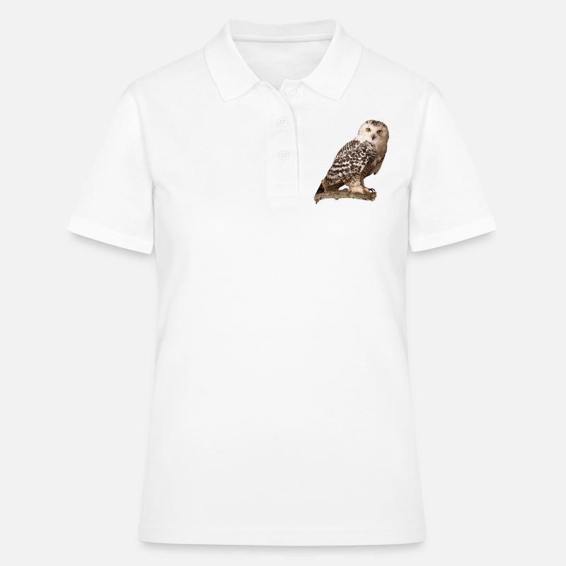 Schnee-Eule - Frauen Polo Shirt - Weiß