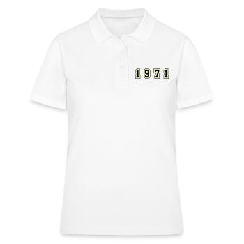 1971 Year Number - Women's Polo Shirt - white - Front - Ailine (174cm)